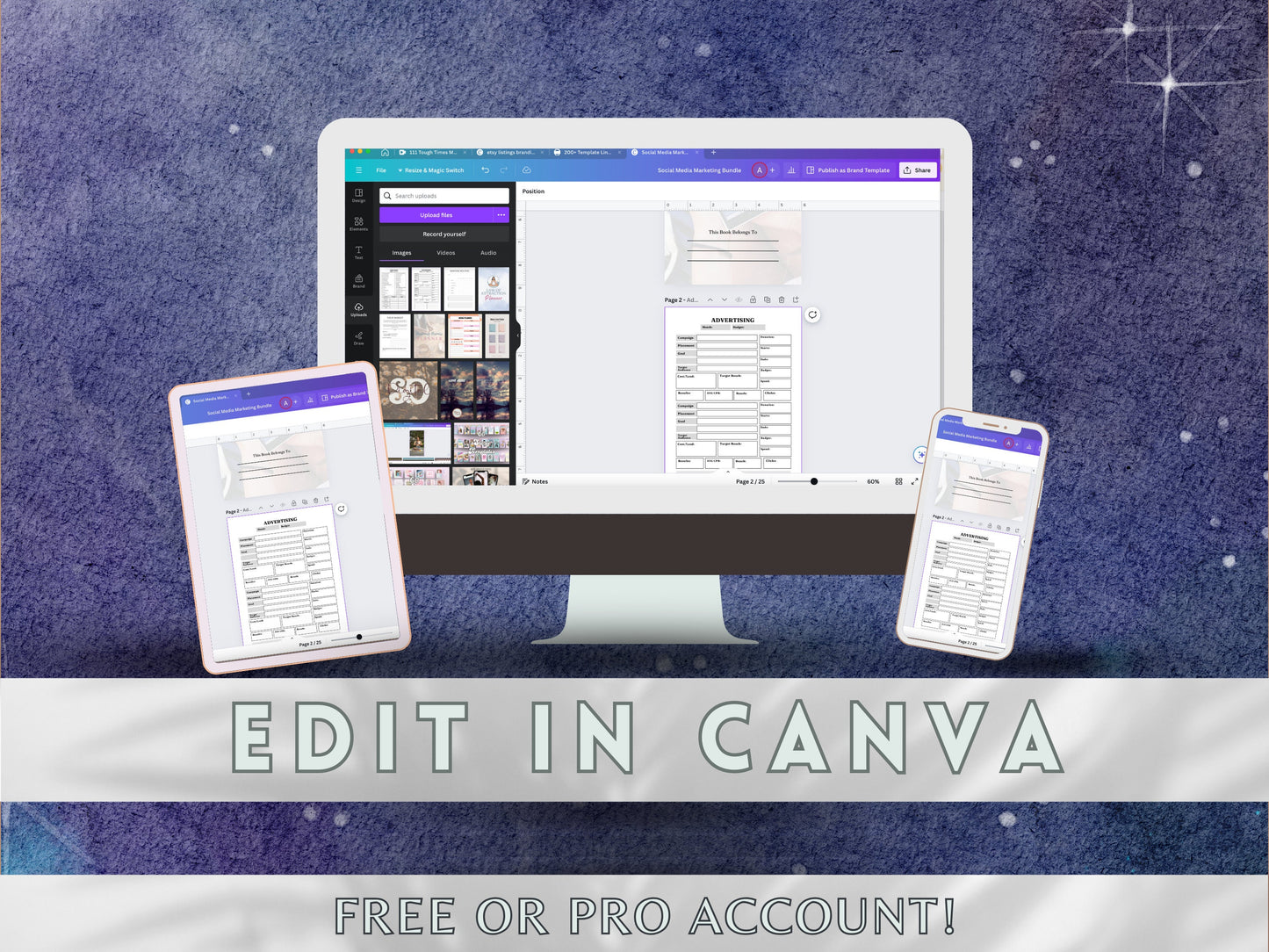 PLR Canva Template Bundle Done For You Master Resell Rights Planners Journals Trackers Sell On Etsy Digital Product Starter Kit Printables